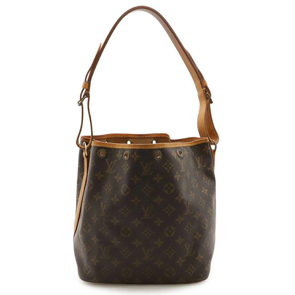 LOUIS VUITTON Monogram Shoulder Bag Hobo Drawstring
